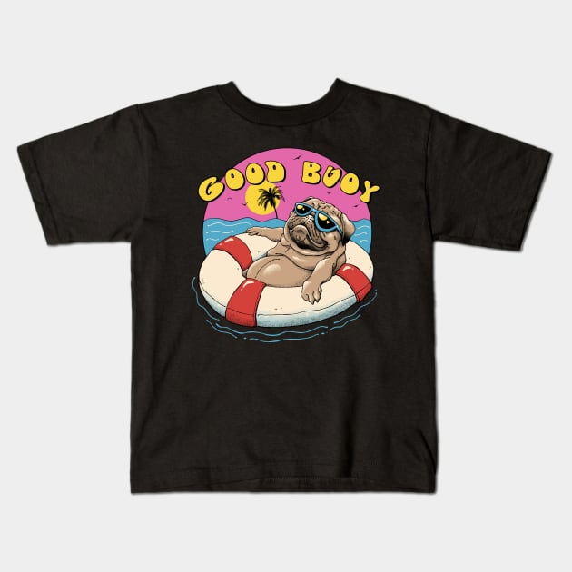 Good Buoy! Kids T-Shirt by Vincent Trinidad Art